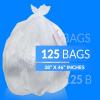 imageReli SuperValue 4045 Gallon Trash Bags Heavy Duty  125 Trash Bags  Super Sizeable for Serious Garbage Cleanup Clear