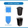 imageReli SuperValue 65 Gallon Recycling Bags  50 Count  Blue Trash Bags  Made in the USA