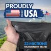imageReli SuperValue 65 Gallon Trash Bags  120 Count  Made in USA  Heavy Duty  Bulk  Black MultiUse Garbage Bags