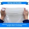imageReli SuperValue 65 Gallon Trash Bags  120 Count  Made in USA  Heavy Duty  Bulk  Clear MultiUse Garbage Bags