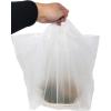 imageReli Take OutTo Go Bags 500 Count Bulk Medium 20quot L x 95quot W x 12quot H White Carry Out Shopping Bag Die Cut Handle Square Bottom Reusable  Food Service Restaurant Catering Delivery