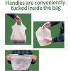 imageReli Take OutTo Go Bags 500 Count Bulk Medium 20quot L x 95quot W x 12quot H White Carry Out Shopping Bag Die Cut Handle Square Bottom Reusable  Food Service Restaurant Catering Delivery
