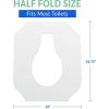 imageReli Toilet Seat Covers 2000 Pcs 8 Packs of 250  Disposable Toilet Seat Cover  Flushable  14x16quot HalfFold  Paper Liners for Restroom Bathroom Travel Camping Kids Potty Training