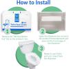 imageReli Toilet Seat Covers 2000 Pcs 8 Packs of 250  Disposable Toilet Seat Cover  Flushable  14x16quot HalfFold  Paper Liners for Restroom Bathroom Travel Camping Kids Potty Training