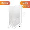 imageReli White Lunch Bags 125 Pack  6 lb White Paper Lunch Bags Luncheon Sacks for Snacks and Gifts  Medium Size Kraft Paper  Multipurpose for Lunch Snacks Gifts Arts ampamp Crafts DIY