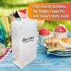 imageReli White Lunch Bags 125 Pack  6 lb White Paper Lunch Bags Luncheon Sacks for Snacks and Gifts  Medium Size Kraft Paper  Multipurpose for Lunch Snacks Gifts Arts ampamp Crafts DIY