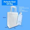 imageReli White Paper Bags  110 Pcs Bulk  8quotx45quotx1025quot  White Paper Bags With Handles  Kraft Small Gifts Shopping Retail Merchandise