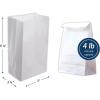 imageReli White Paper Bags  500 Count  Paper Lunch Bags Ideal for Small Lunches and Crafts  Perfect for Sandwiches and Snacks4 LB  White  500 Pack