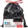 imageReli 30 Gallon Trash Bags Drawstring  150 Count  Black  30 Gallon Garbage Bags Heavy Duty  Large 30 Gal