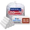 imageReli 40 to 45 Gallon Trash Bags Heavy Duty  250 Trash Bags  Super Sizeable Clear Garbage for Serious Cleanup