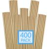 imageReli 400 Pack Paper Straws Kraft Brown  Paper Straws for Drinking  Disposable BiodegradableEcoFriendly  Use for Crafts Party Decoration Supplies Restaurants Juice Brown