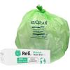 imageReli Biodegradable 33 Gallon Trash Bags 100 Count Green Eco Friendly Degradable Under Certain Conditions CustomFit for Compactor