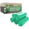 imageReli Compostable 13 Gallon Trash Bags  150 Count Bulk  ASTM D6400  Green  EcoFriendly  For Compost