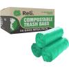 imageReli Compostable 1625 Gallon Trash Bags  50 Count  ASTM D6400  Green  EcoFriendly  For Compost