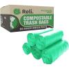 imageReli Compostable 33 Gallon Trash Bags  80 Count Bulk  ASTM D6400  Green  EcoFriendly  For Compost