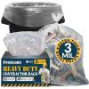 imageReli Contractor Garbage Bags 55 Gallon  20 Trash Bags  Heavy Duty  Clear Contractor