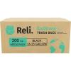 imageReli EcoStrong 1625 Gallon Trash Bags  200 Count Bulk  Black  EcoFriendly  Made from Recycled Material