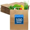 imageReli Kraft Paper Bags wHandles 100 Pcs Bulk Large 10quotx675quotx12quot Brown Paper To GoTake OutRestaurantBags with Handles Shopping Bags Retail Gifts  25 larger than 10quotx5quotx13quot1 Count Pack of 100