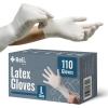 imageReli Latex Gloves Large 110 Count  Disposable  PowderFree  White Gloves NonSterile  All Purpose  Cleaning Automotive Cooking Industrial Laboratory  Single Use Large