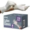 imageReli Latex Gloves Medium 220 Count  Disposable  PowderFree  White Gloves NonSterile  All Purpose  Cleaning Automotive Cooking Industrial Laboratory  Single Use Medium