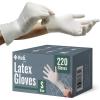 imageReli Latex Gloves Small 220 Count  Disposable  PowderFree  White Gloves NonSterile  All Purpose  Cleaning Automotive Cooking Industrial Laboratory  Single Use Small