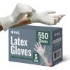 imageReli Latex Gloves Small 550 Bulk Pack  Disposable  PowderFree  White Gloves NonSterile  All Purpose for Cleaning Automotive Cooking Industrial Laboratory  Single Use Small
