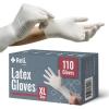 imageReli Latex Gloves XLarge 110 Count Disposable PowderFree White Gloves NonSterile All Purpose  Cleaning Automotive Cooking Industrial Laboratory Single Use