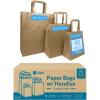 imageReli Paper Bags with Handles Kraft  90 Pcs Total 30 Pcs Each Size  Bulk  Paper Bag Combo Pack  7x315x88x45x102510x5x13  Retail Shopping Gifts ampamp Business