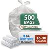 imageReli SuperValue 1625 Gallon Trash Bags 500 Count Bulk Clear Garbage bags