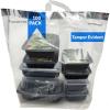 imageReli Tamper Evident To Go Bags 100 PcsLarge 21quotL x9quotW x1625quotH Clear Plastic Bags wHandles Reusable To Go BagCarry Out for Take Out Delivery Restaurant  Adhesive Seal Tamper Proof