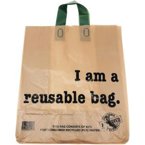 imageReli Shopping Bags Reusable 250 Count Bulk 225 mil Thick  Recyclable Kraft Shopping Bags for Restaurant Take Out Retail Grocery  12quot L x 675quot W x 14quot H Brown