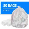 imageReli SuperValue 5560 Gallon Trash Bags  50 Count  Made in USA  Heavy Duty  Clear MultiUse Garbage Bags