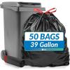 image39 Gallon Trash Bags Drawstring  50cspk Black