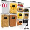 imageReli Airtight Food Storage Containers with Lids 11 Sets  Kitchen Organizers and Storage Pantry Organizers  BPA Free Plastic Food Container XL Size Variety Pack w 2 Measuring Cups 12 Labels Pen