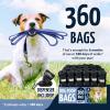imageReli Dog Poop Bags wHolder 360 Pack  24 Rolls  Leash Clip Dispenser  9x13quot Large Dog Bag for Poop  Black Pet Waste Carrier Refills wClip Dispenser  Unscented Leak Proof