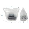imageReli To Go BagsTake Out Bags 500 Count Bulk Small 16quot L x 8quot W  1075quot H Reusable Plastic Bags with Handles  Die Cut Handle  Plastic  Use for Shopping Business Carry Out Restaurant