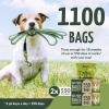 imageReli Biodegradable Dog Poop Bags 1100 Pack 2 Large Rolls  9quotx13quot Large Poop Bags for Dogs  Unscented Leak Proof Oxobiodegradable Pet Waste Clean Up  Green EcoFriendly  Dispenser Box