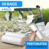 imageReli 50 Gallon Trash Bags Heavy Duty 50 Count  Clear  Twist Ties Included  Extra Tough LeakProof Garbage Bags  Ideal for Large Clean Ups