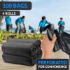 imageReli 55 Gallon Trash Bags Heavy Duty 100 Count  Black  Twist Ties Included  Extra Tough LeakProof Garbage Bags  Ideal for Large Clean Ups