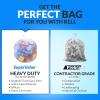 imageReli 55 Gallon Trash Bags Heavy Duty 100 Count  Clear  Twist Ties Included  Extra Tough LeakProof Garbage Bags  Ideal for Large Clean Ups