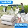 imageReli 55 Gallon Trash Bags Heavy Duty 100 Count  Clear  Twist Ties Included  Extra Tough LeakProof Garbage Bags  Ideal for Large Clean Ups