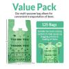 imageReli Biodegradable Thank You Bags  125 Count  Biodegradable Shopping Bags Grocery BagsRestaurant  Oxobiodegradable Plastic  115quot x 65quot x 22quot Green