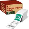 imageReli Thermal Shipping Labels 4x6 550 Sheets Fanfold Direct Heat Printer Paper Labels  Shipping Stickers Compatible with Most Thermal Printers