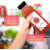 imageReli Plastic Juice Bottles 48 Pack 12 oz Square Plastic Juice Bottles with Caps ampamp Sticker Labels  Clear Empty for Juicing 12oz  Disposable Smoothies