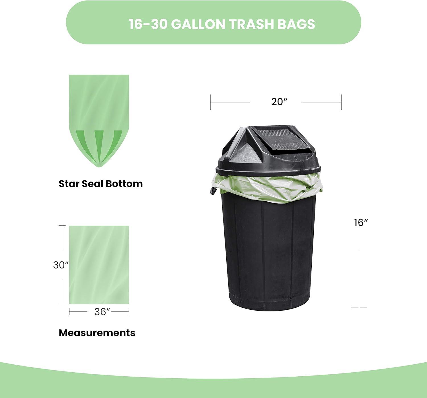 imageReli Biodegradable 1625 Gallon Trash Bags  500 Count Bulk  ASTM D6954  Green  EcoFriendly  Oxobiodegradable Under Certain Conditions See Product Description1 Count Pack of 500