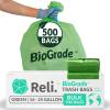 imageReli Biodegradable 1625 Gallon Trash Bags  500 Count Bulk  ASTM D6954  Green  EcoFriendly  Oxobiodegradable Under Certain Conditions See Product Description1 Count Pack of 500
