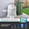 imageReli 30 Gallon Trash Bags Drawstring 100 Count  Clear Recycling Bags  Strong Large Garbage Bags  Unscented 30 Gallon Trash Bags for Home  Heavy Duty Drawstring