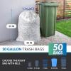 imageReli 30 Gallon Trash Bags Drawstring 50 Count  Clear Recycling Bags  Strong Large Garbage Bags  Unscented 30 Gallon Trash Bags for Home  Heavy Duty Drawstring