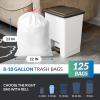 imageReli 810 Gallon Trash Bags Drawstring 125 Count  Small Garbage Bags 10 Gallon  Unscented 8 Gal  9 Gal  10 Gal Trash Bags for Bathroom Office  White Trash Can Liners wDrawstring