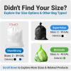 imageReli 810 Gallon Trash Bags Drawstring 125 Count  Small Garbage Bags 10 Gallon  Unscented 8 Gal  9 Gal  10 Gal Trash Bags for Bathroom Office  White Trash Can Liners wDrawstring